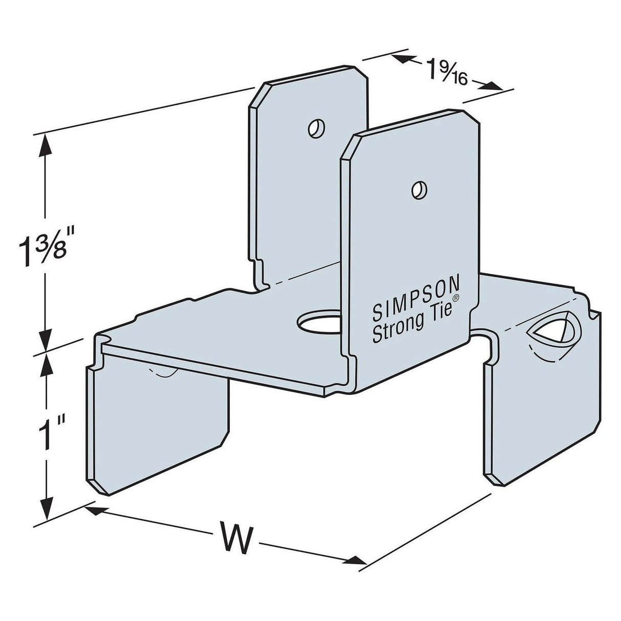 Simpson Strong-Tie RC2.1 Ripper Clip G90 Galvanized - 2