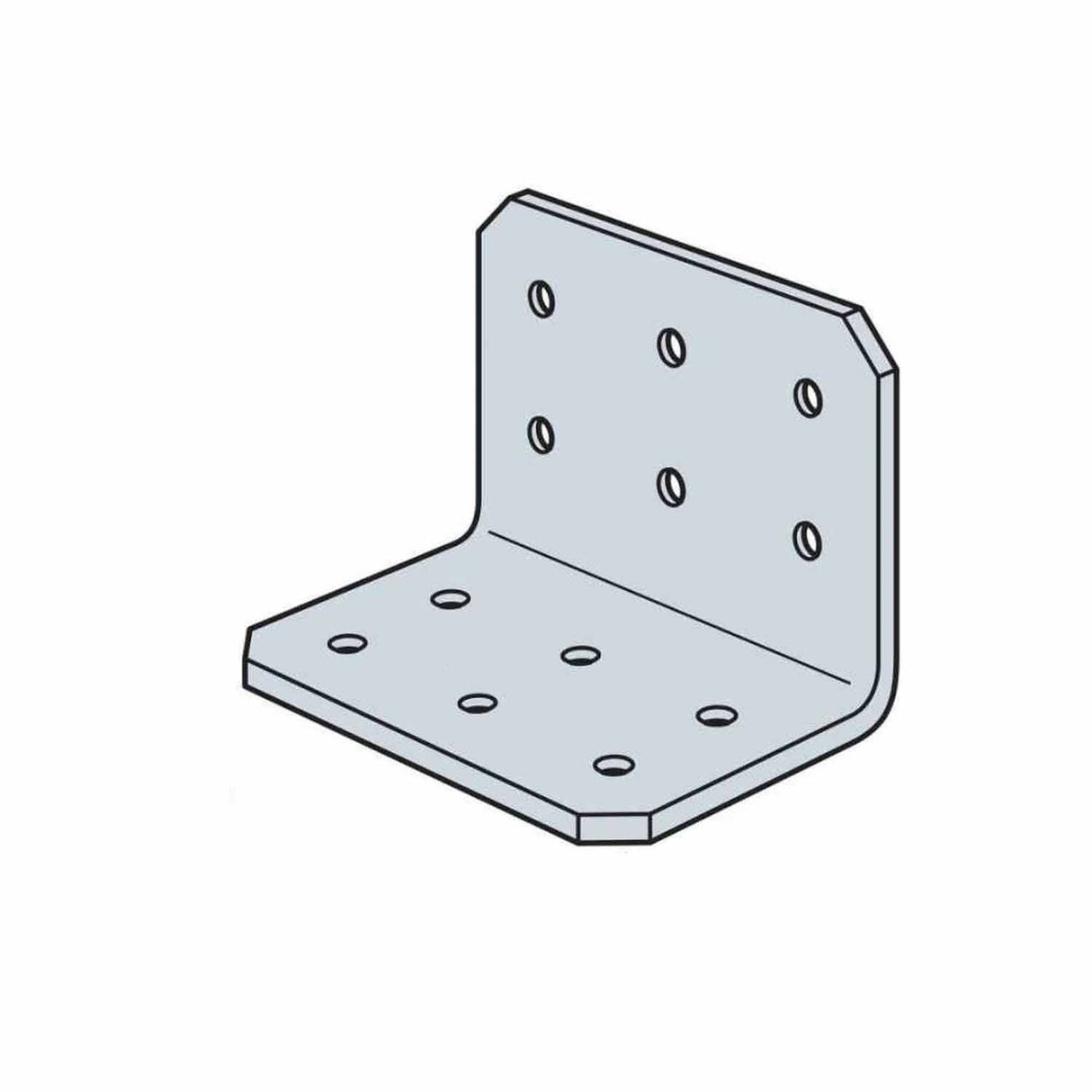 Simpson Strong-Tie RCA223/68-R125 (2" x 2" x 3" 14-Gauge) Galvanized Rigid Connector Angle (125 Pack)
