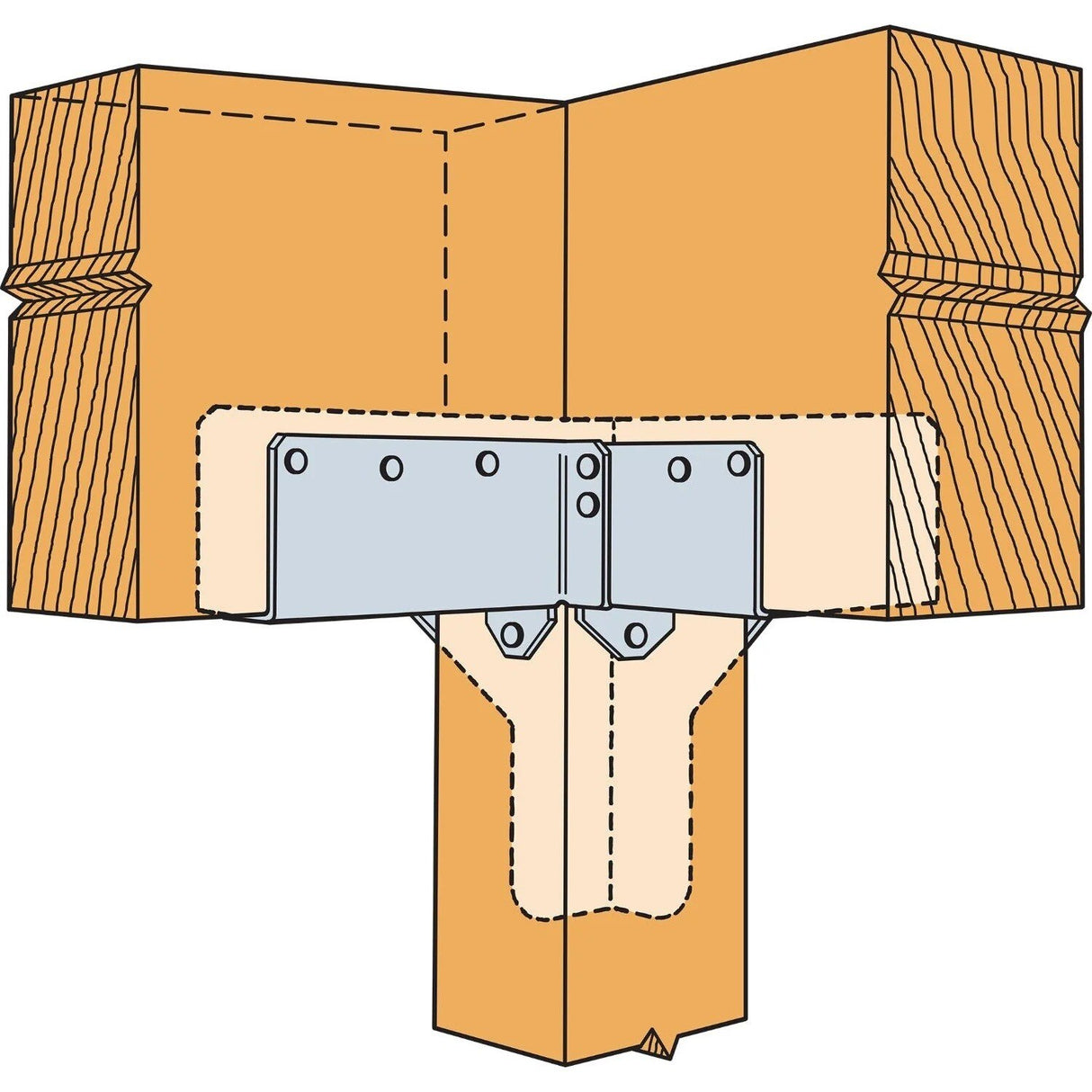 Simpson Strong-Tie RTC44 (4x) Rigid Tie Corner - Galvanized - 6