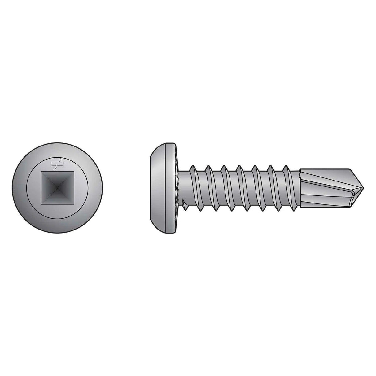 Simpson Strong-Tie S10T200P25 (#10 x 2") Self-Drilling Flat-Pan-Head Screw - Type 305 (25 Pack)