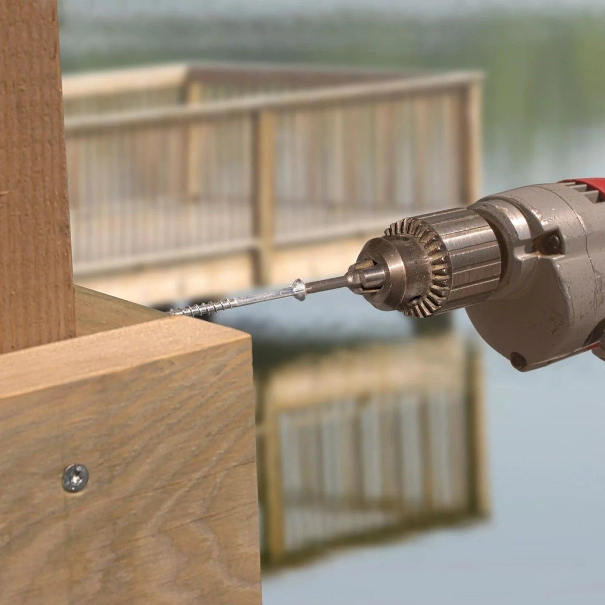 Simpson Strong-Tie S12500WP1 Strong-Drive (#12 x 5") T27 DWP Wood SS Screw, Flat Head, Type 305 (1 lb.) - 6
