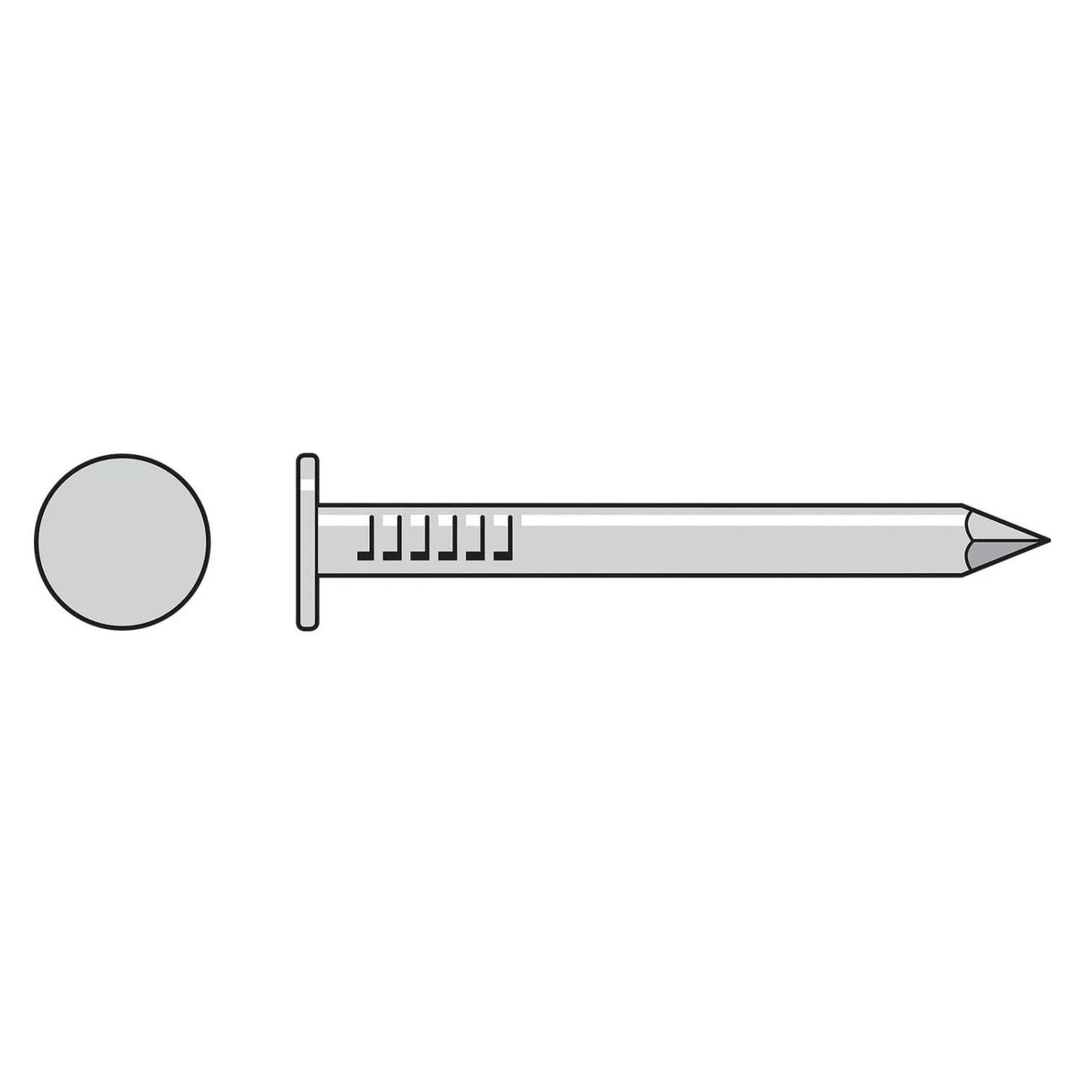 Simpson Strong-Tie S410RNB (1-1/2" x .131") Roofing Nail Smooth Shank, Type 304 (25 Pack)
