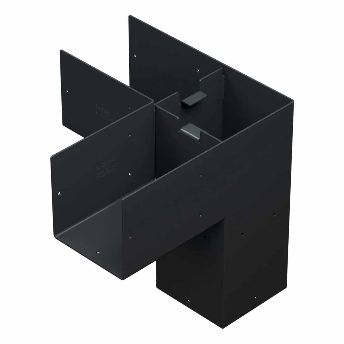 Simpson Strong-Tie SAGE-C66-KT2 (6x6) Sage-C Black Powder-Coated Corner Connector with Screws (2 Pack)
