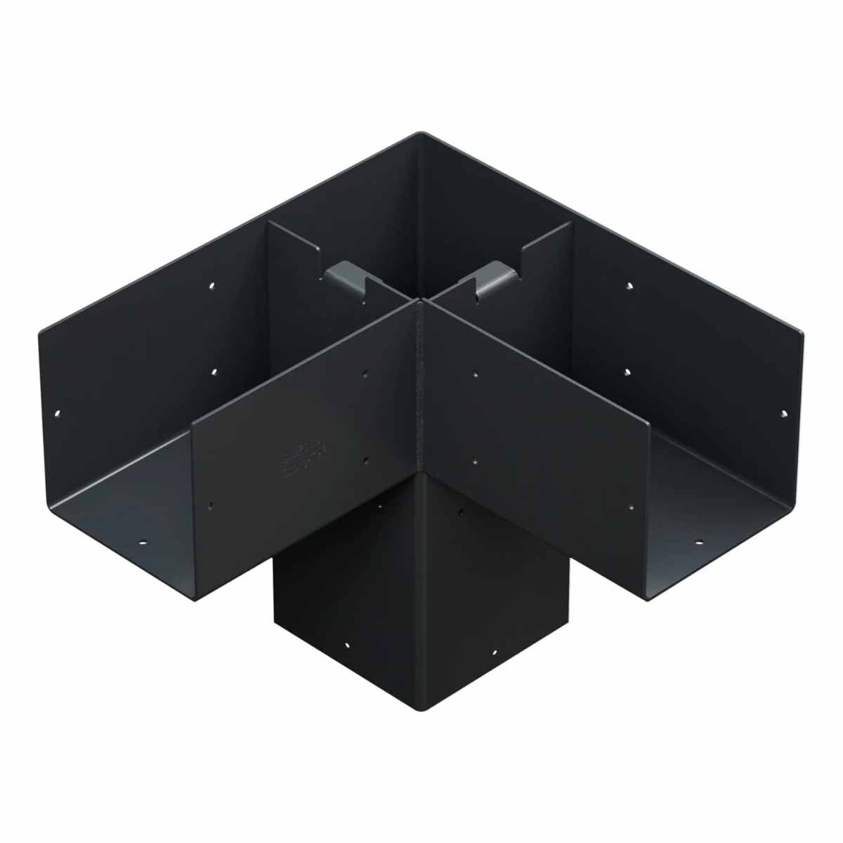 Simpson Strong-Tie SAGE-C66-KT2 (6x6) Sage-C Black Powder-Coated Corner Connector with Screws (2 Pack) - 2