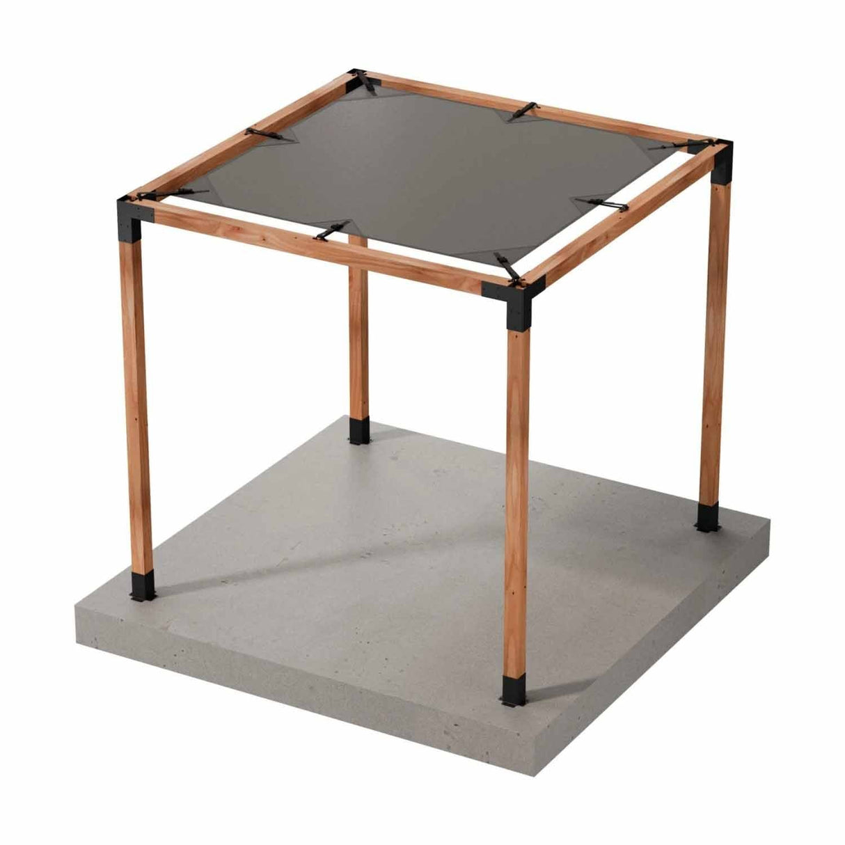 Simpson Strong-Tie SAGE-SHADE10X10G (10' x 10') Outdoor Accents Sage System Sunshade for Pergola, Gray