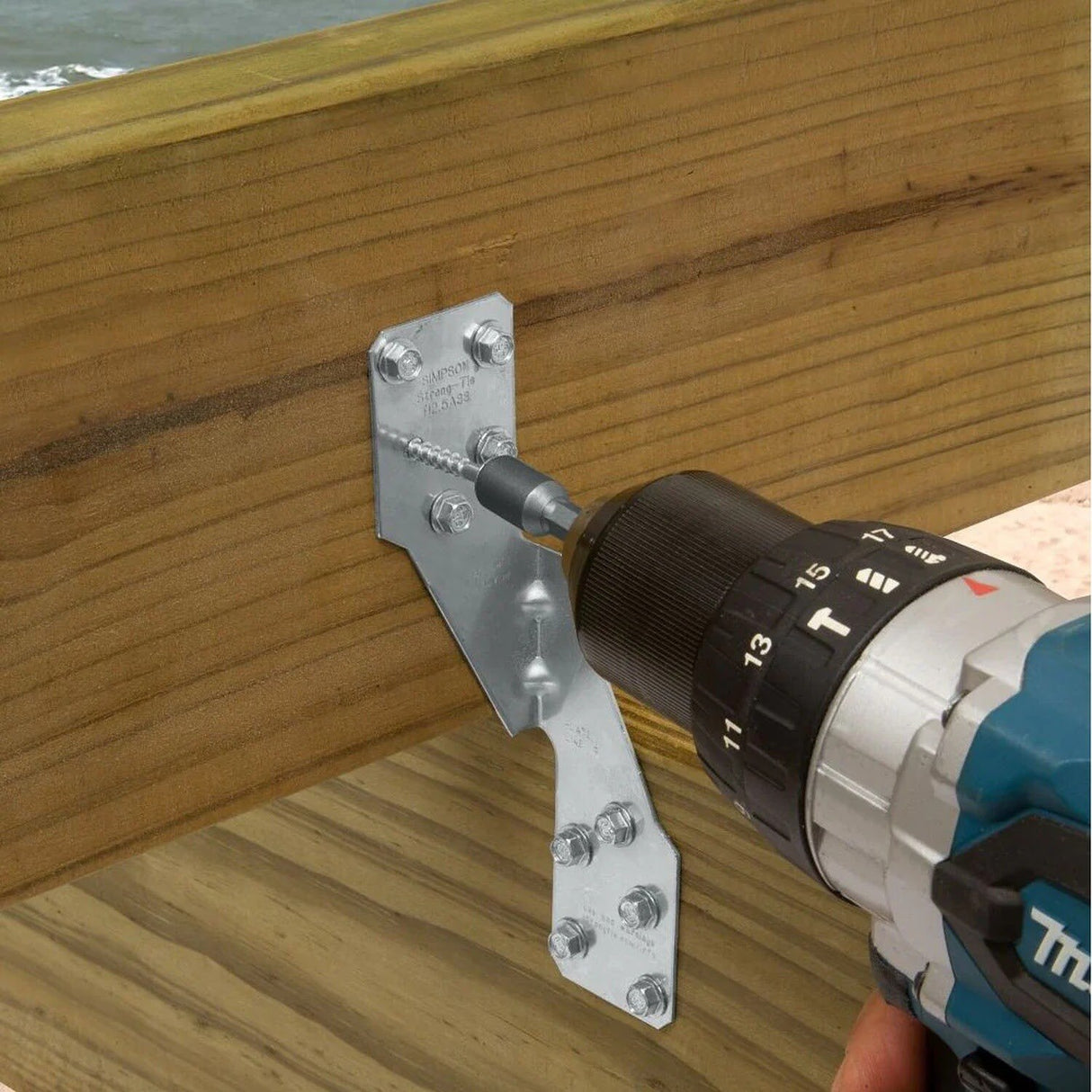 Simpson Strong-Tie SD9112SS-R500 Strong-Drive (#9 x 1-1/2") SD Connector SS Screw, 1/4" Hex Head, Type 316 (500 Pack) - 4