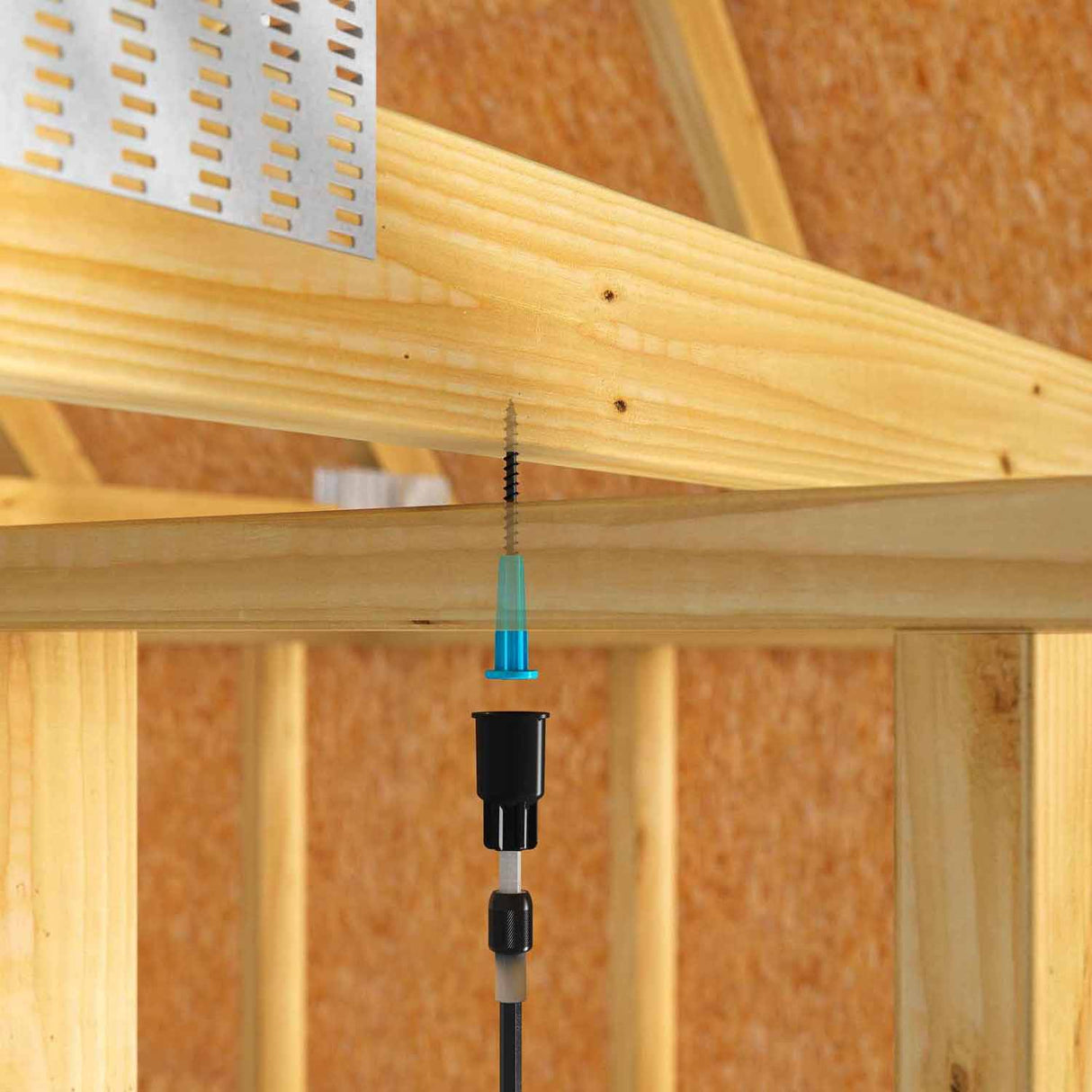 Simpson Strong-Tie SDPW14312MB Strong-Drive (0.140" x 3-1/2") T25 SDPW E-coat Deflector Screw, Washer Head, Blue (500 Pack) - 3