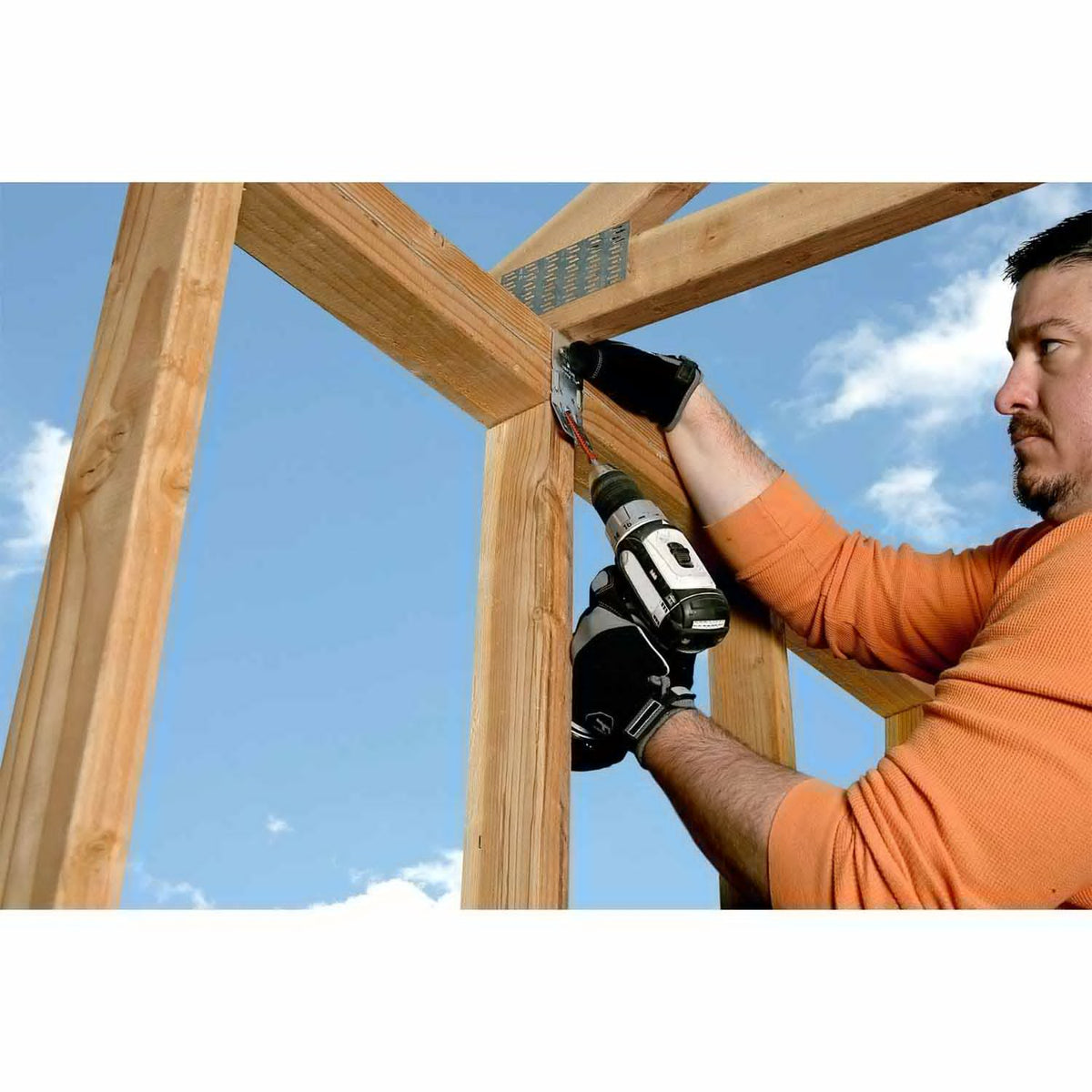 Simpson Strong-Tie SDWC15600B-KT Strong-Drive(.155" x 4-1/2") T30 E-coat SDWC Truss Screw, Cap Head, Orange (500 Pack) - 7
