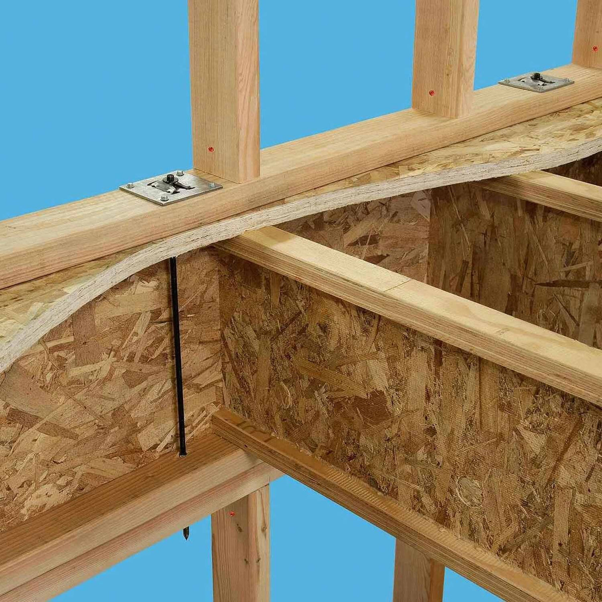 Simpson Strong-Tie SDWF2716-TUW Strong-Drive (0.270" x 16") Floor-to-Floor Screw with E-Coat Finish, Hex Washer Head (25 Pack) - 2