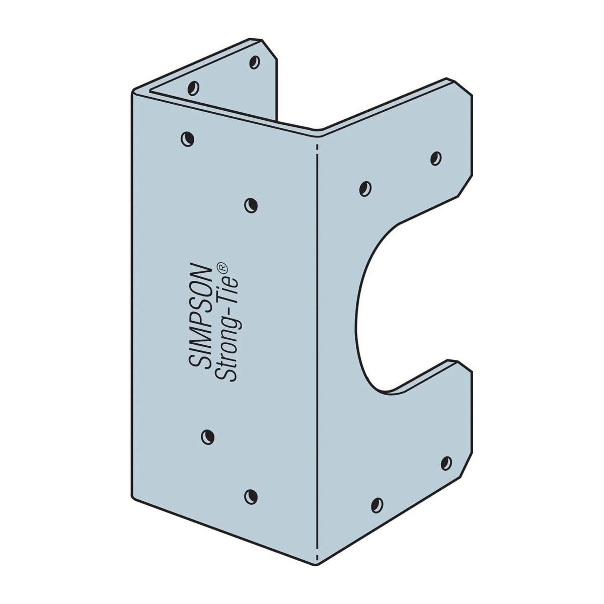 Simpson Strong-Tie SS2.5 (16-Gauge) Galvanized Stud Shoe for 3x Stud - 3