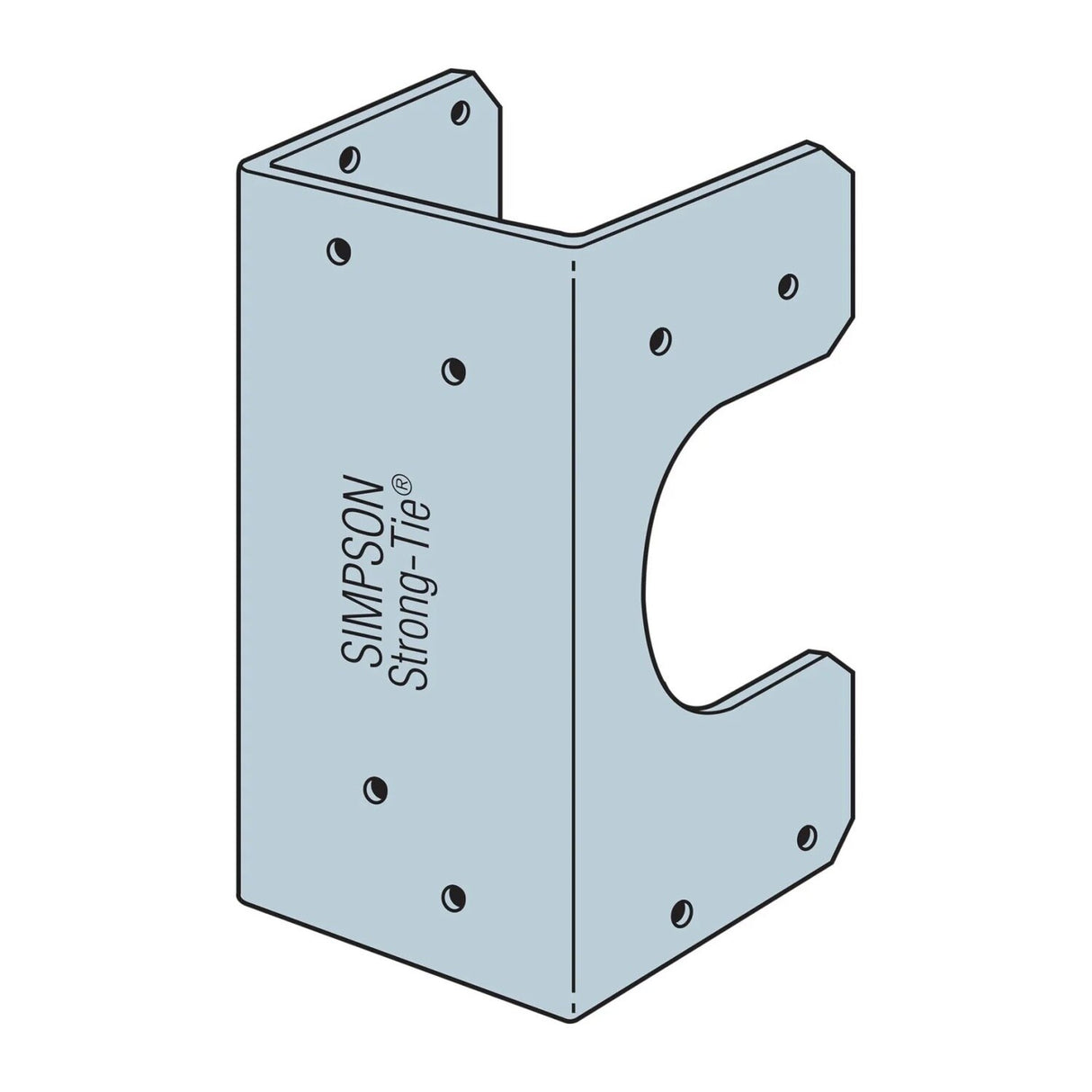 Simpson Strong-Tie SS2.5 (16-Gauge) Galvanized Stud Shoe for 3x Stud - 3
