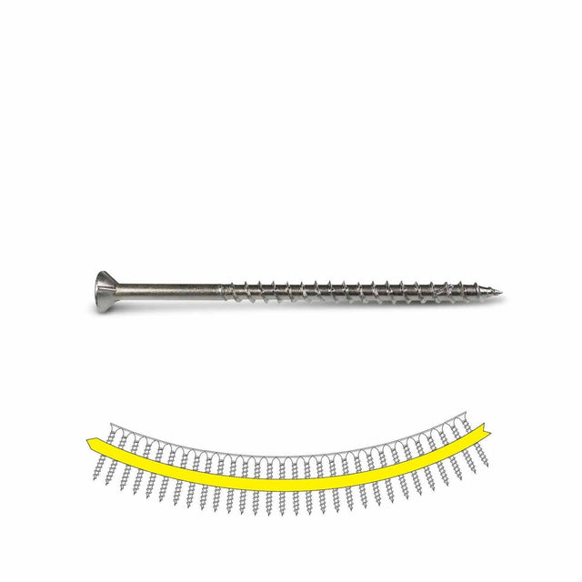 Simpson Strong-Tie SSDWP3S305 Deck-Drive (#10 x 3") DWP Collated Wood SS Screw - Type 305 (1000 Pack)