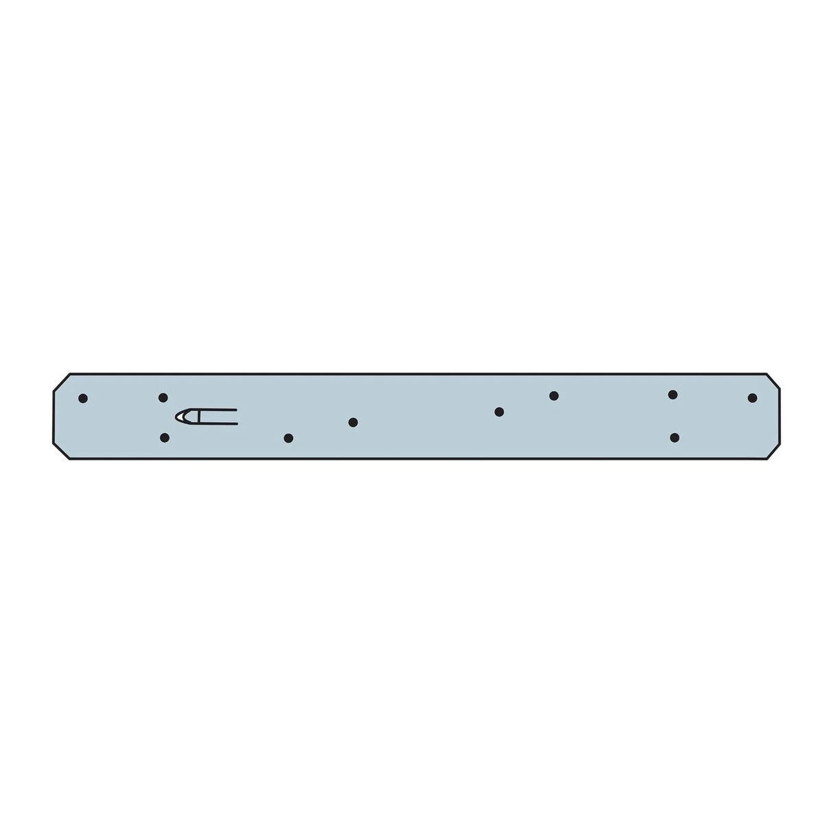 Simpson Strong-Tie ST12 (11-5/8") 16-Gauge Galvanized Strap Tie
