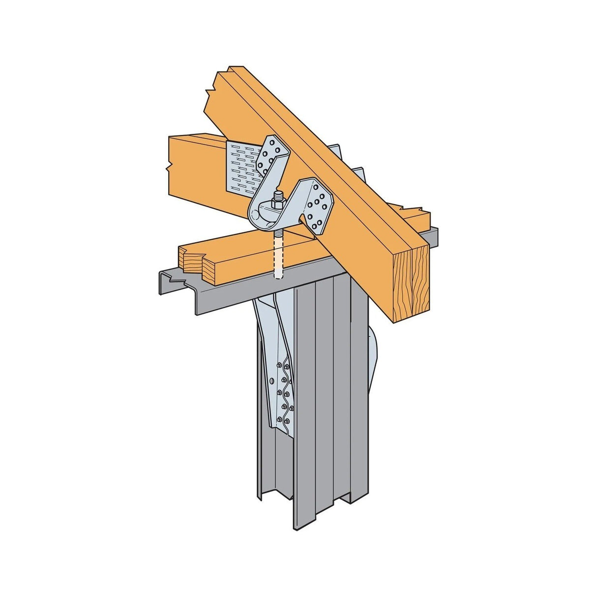Simpson Strong-Tie S/HDU6 (10-3/8") Light-Gauge Steel Holdown, G90 Galvanized - 5