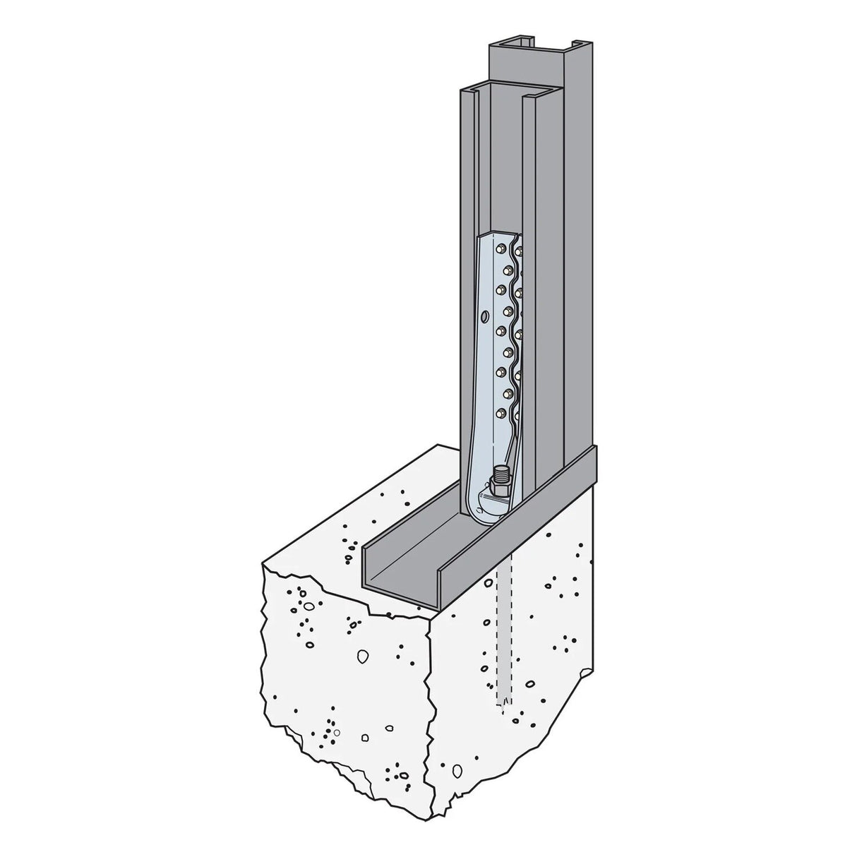 Simpson Strong-Tie S/HDU6 (10-3/8") Light-Gauge Steel Holdown, G90 Galvanized - 7
