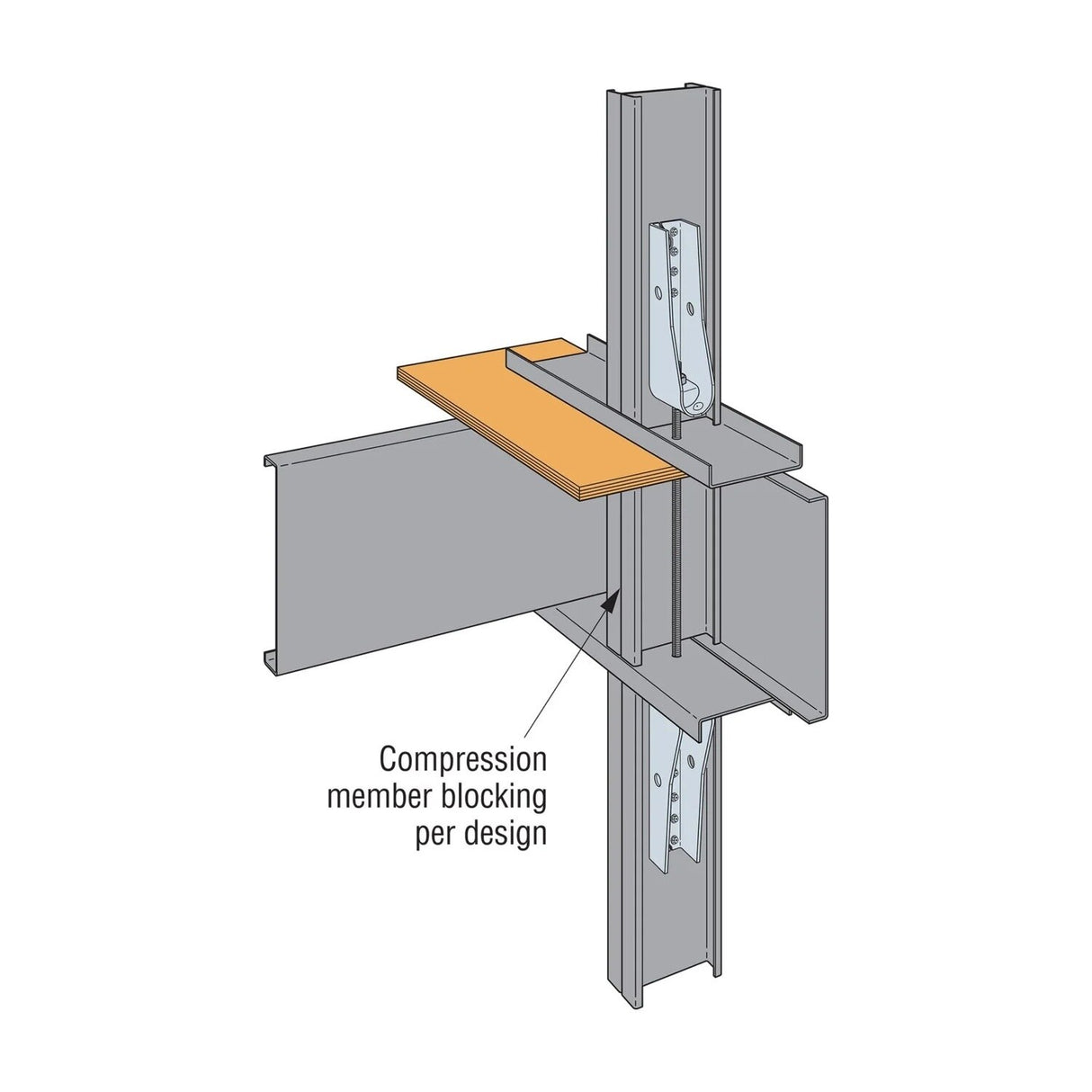 Simpson Strong-Tie S/HDU6 (10-3/8") Light-Gauge Steel Holdown, G90 Galvanized - 9