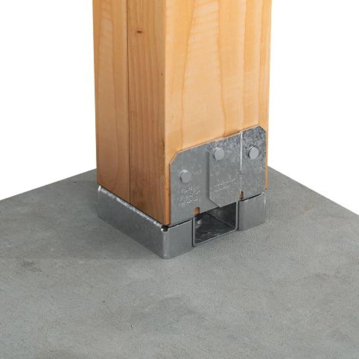 Simpson Strong-Tie ABA24-2Z (3-3/8") 16Ga Adjustable Standoff Post Base for Double 2x4 - ZMAX Finish - 3
