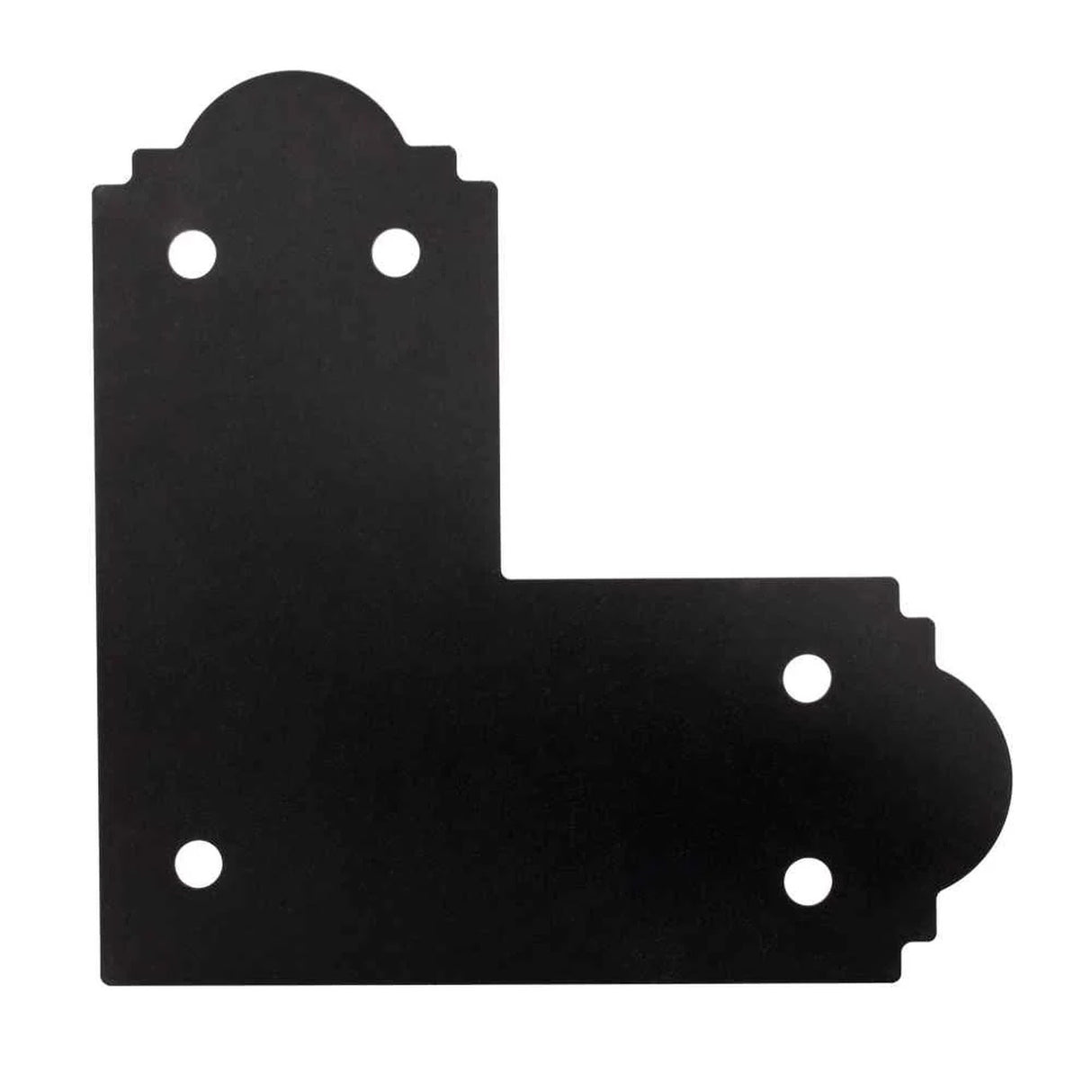 Simpson Strong-Tie APL6 Outdoor Accents Mission Collection ZMAX Black Powder-Coated L Strap for 6x6