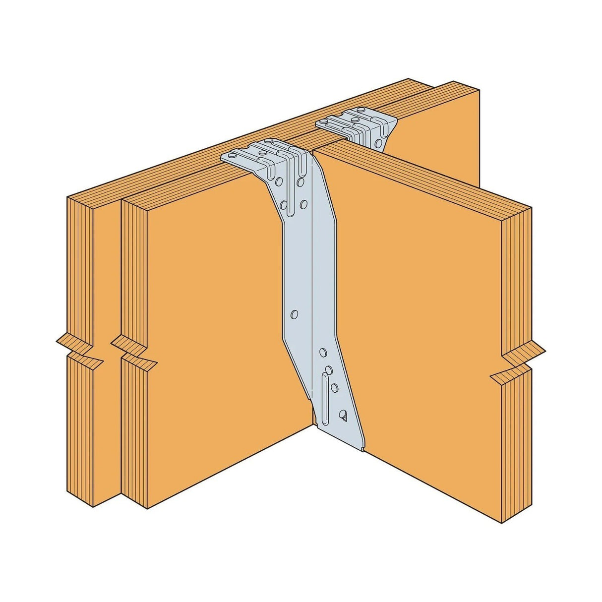 Simpson Strong-Tie BA410 (4x10) 14Ga Galvanized Top Flange Joist Beam Hanger - 5
