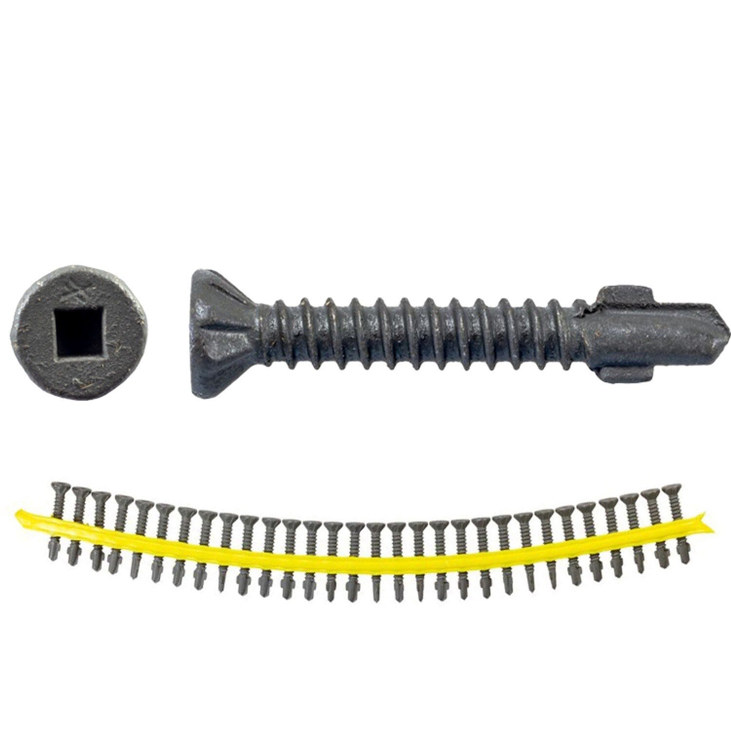 Simpson Strong-Tie CBSDQ138S (#10 x 1-3/8") Sheathing-to-CFS Screw Ribbed Flat Head (1500 Pack)