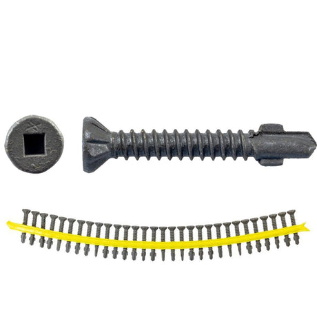 Simpson Strong-Tie CBSDQ138S (#10 x 1-3/8") Sheathing-to-CFS Screw Ribbed Flat Head (1500 Pack)