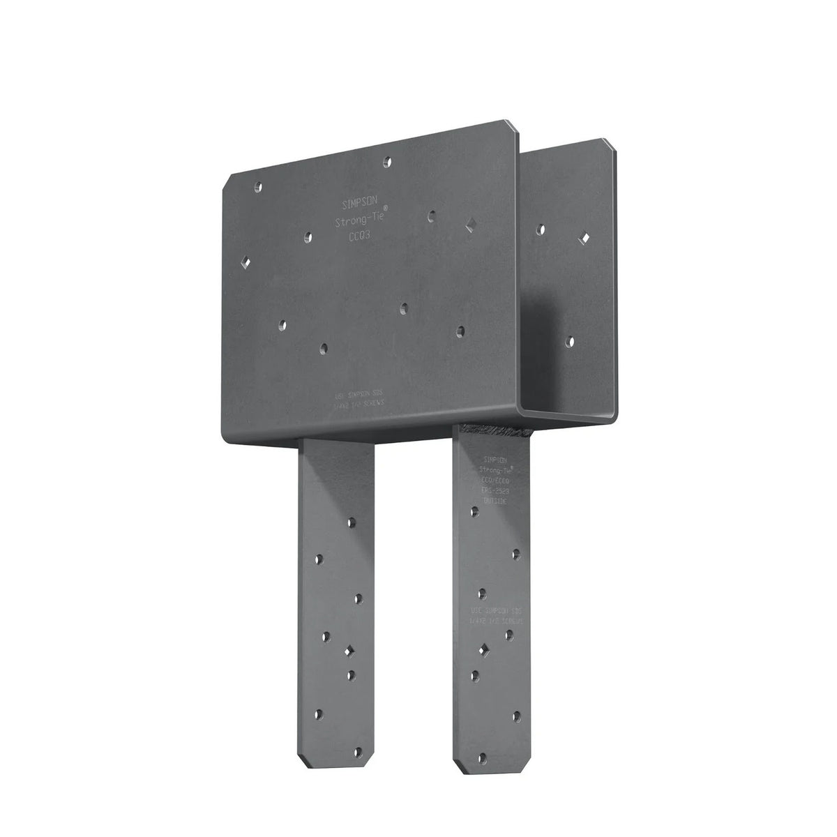 Simpson Strong-Tie CCQ3-6SDS2.5HDG (3-1/8") Quick-Install Column Cap with SDS Screws - Hot Dip Galvanized