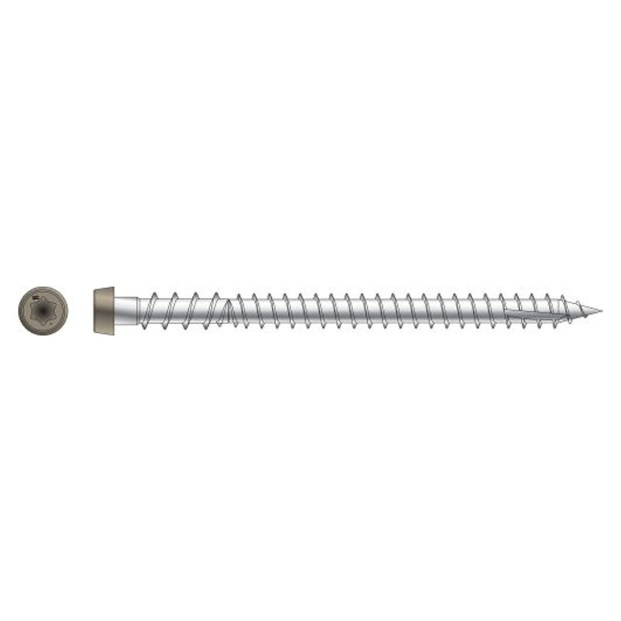 Simpson Strong-Tie DCU234MB316TN Deck-Drive (#10 x 2-3/4") T20 DCU SS Composite Screw, Type 316, Tan (1750 Pack)
