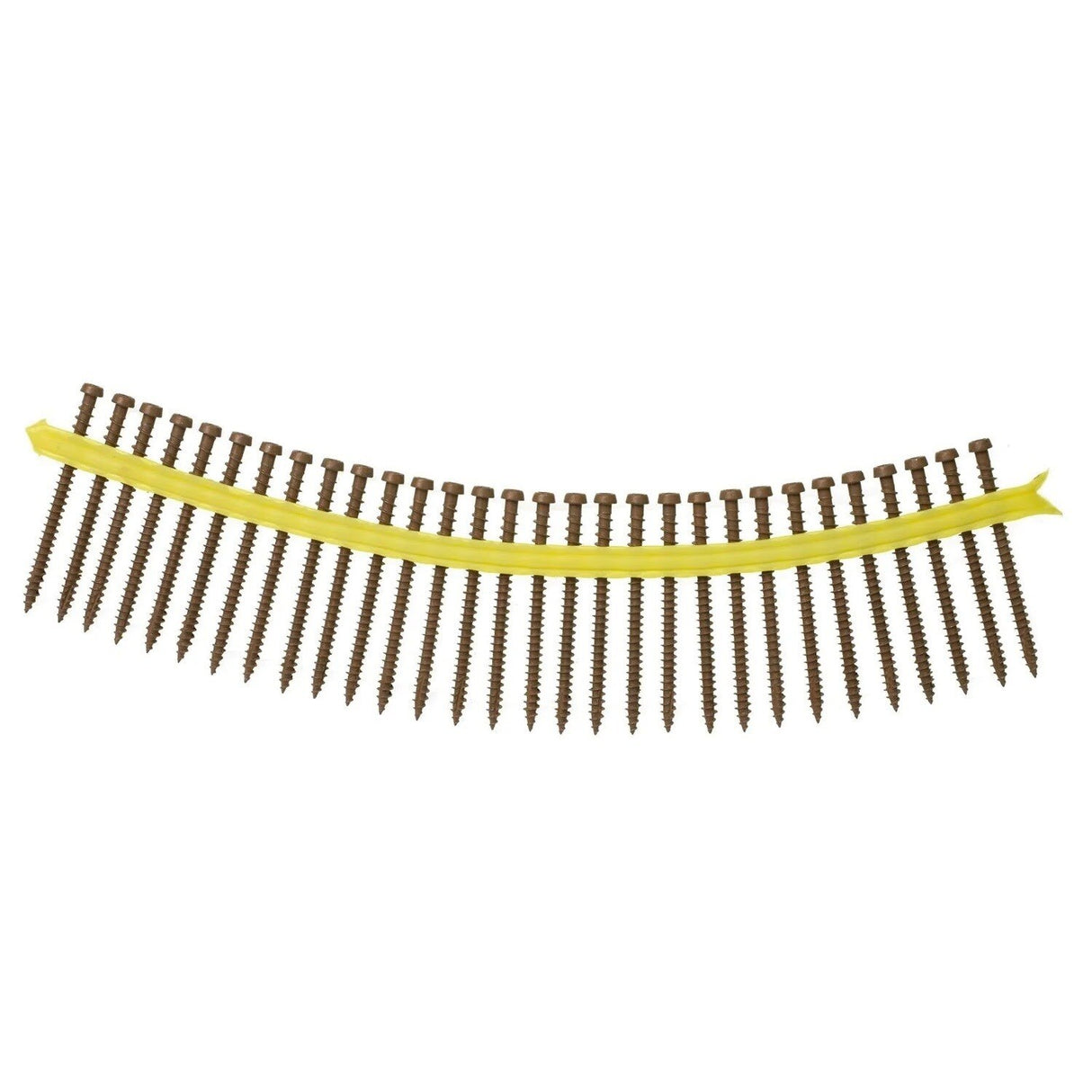 Simpson Strong-Tie DCU234SBR01 Deck-Drive (#10 x 2-3/4") DCU Quik Guard Composite Collated Screw, Brown 01 (1000 Pack) - 2