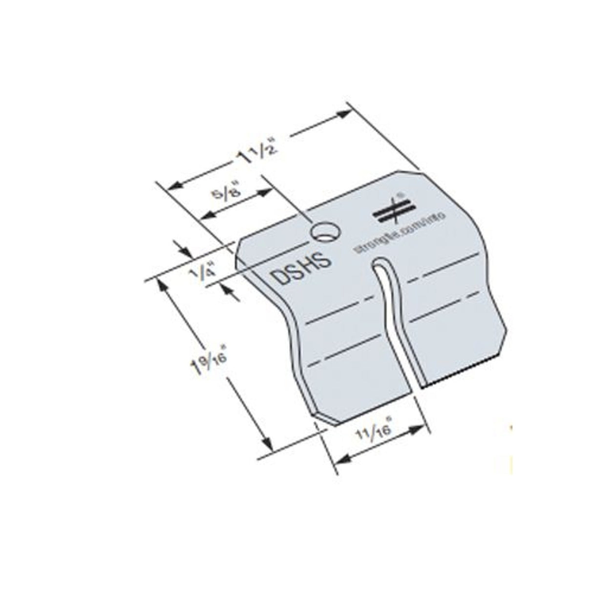 Simpson Strong-Tie DSHS-R100 DSHS Drift Stopper (100 Pack) for Cold-Formed Steel Framing