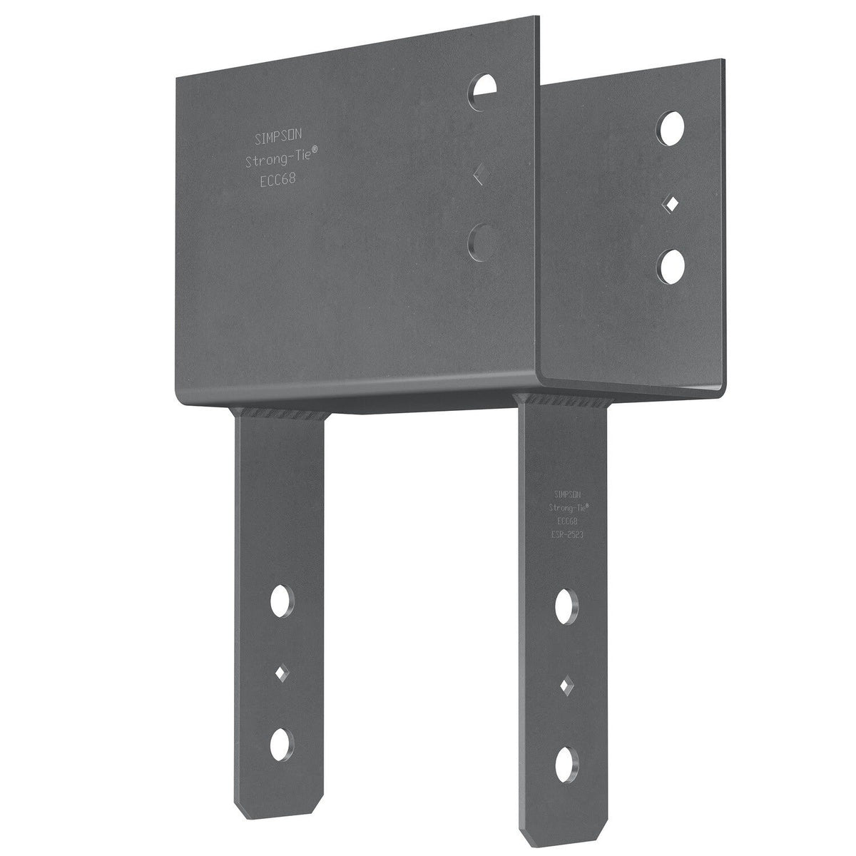 Simpson Strong-Tie ECC48 (4x Beam, 8x Post) End Column Cap - Heavy-Duty Steel Wood Connector - 5