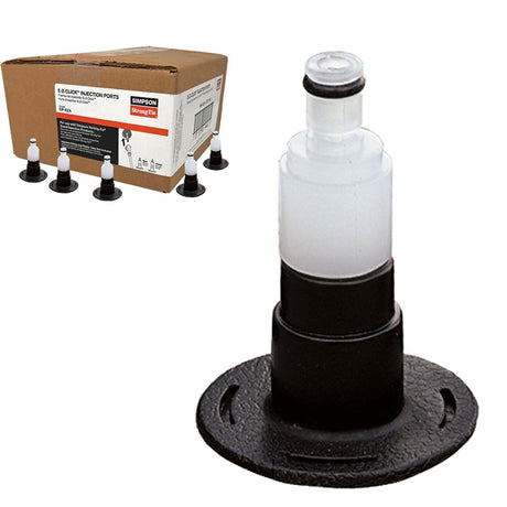 Simpson Strong-Tie EIP-EZA E-Z-Click Flush-Mount Injection Port for Concrete Crack Repair (100 Pack) - 2