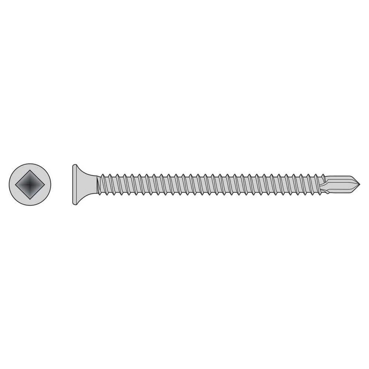 Simpson Strong-Tie F06T125BDC None Self-Drilling Bugle-Head Screw for Wood-to-Steel Fastening (100 Pack)