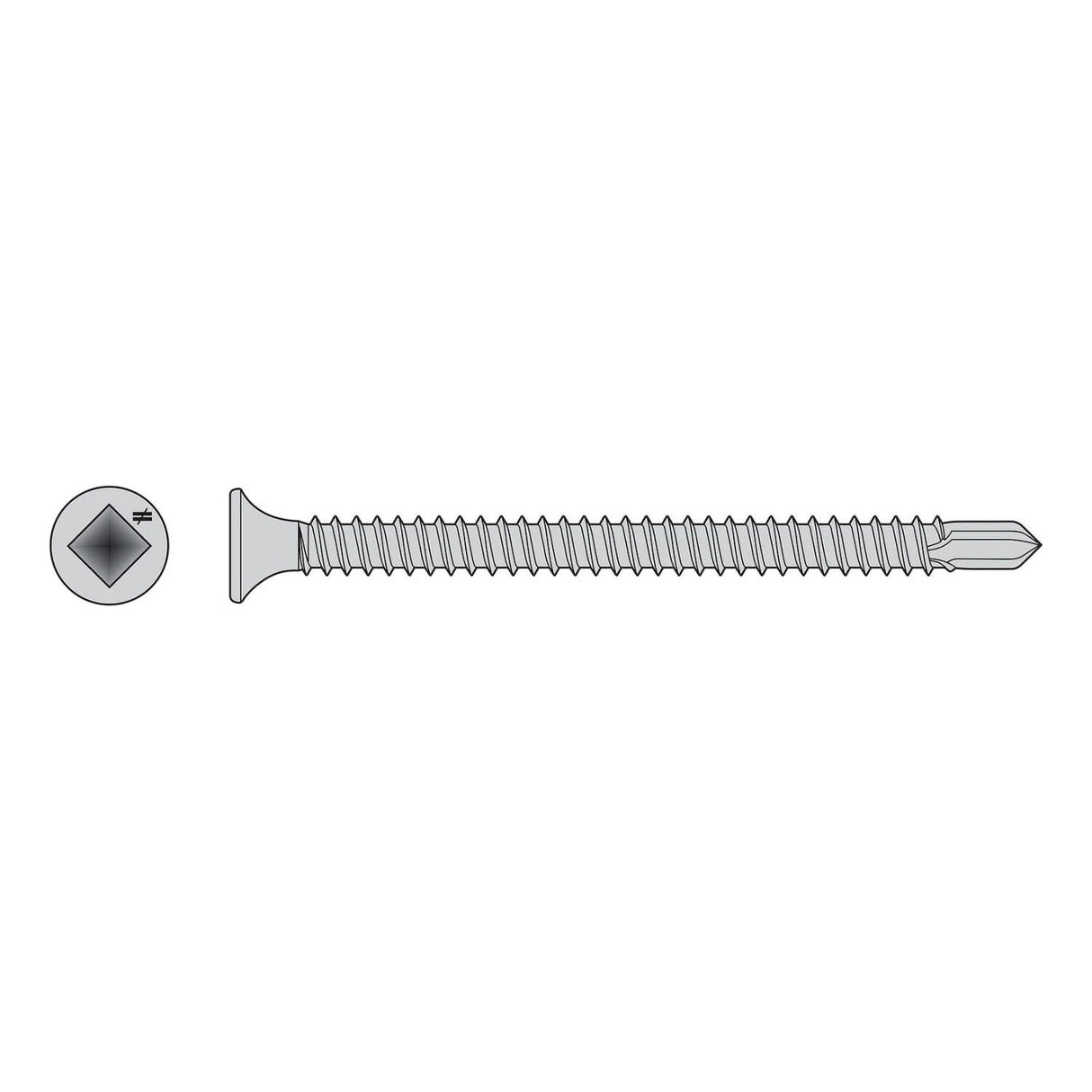 Simpson Strong-Tie F08T200BDM (#8 x 2") Self-Drilling Bugle-Head Screw 410 Stainless Steel (1000 Pack)