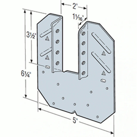 Simpson Strong-Tie H10AR (18-Gauge) Hurricane Tie - G90 Zinc Galvanized - 2