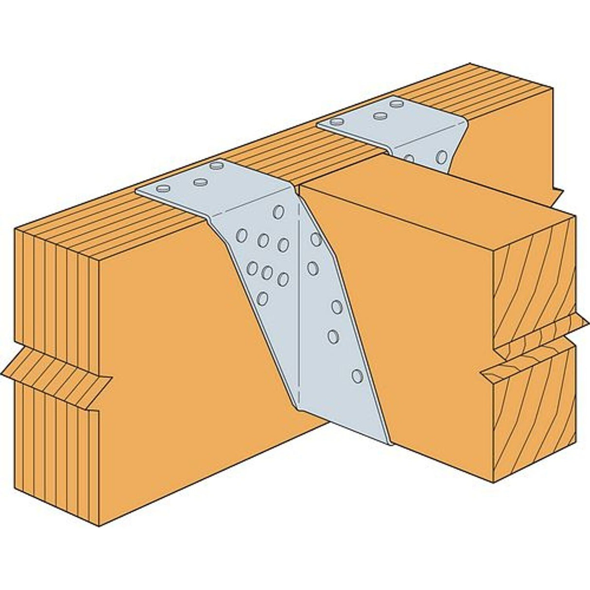 Simpson Strong-Tie HB616 (6" x 16") 10Ga Heavy Top Flange Beam Hanger - G90 Galvanized - 3