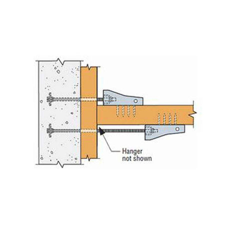 Simpson Strong-Tie HDU2-SDS2.5 (8-11/16") 14Ga Predeflected Holdown with Screws - G90 Galvanized - 5