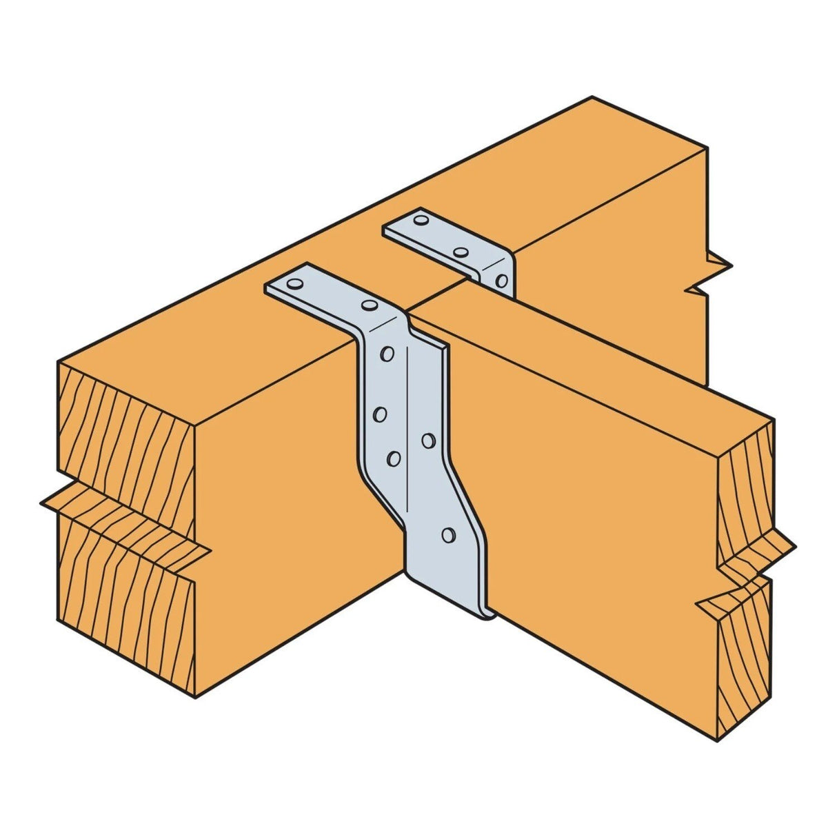 Simpson Strong-Tie HU210TF (2" x 10") 12 Gauge Galvanized Heavy Top-Flange Joist Hanger - 2