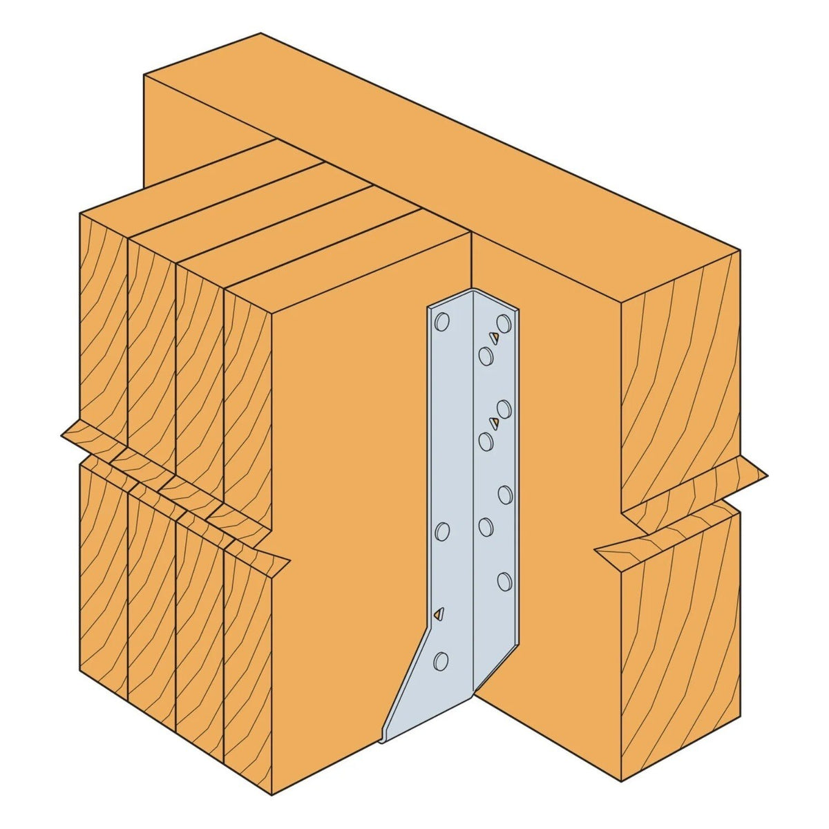 Simpson Strong-Tie HU414 (4" x 14") Galvanized Face-Mount Joist Hanger - 2