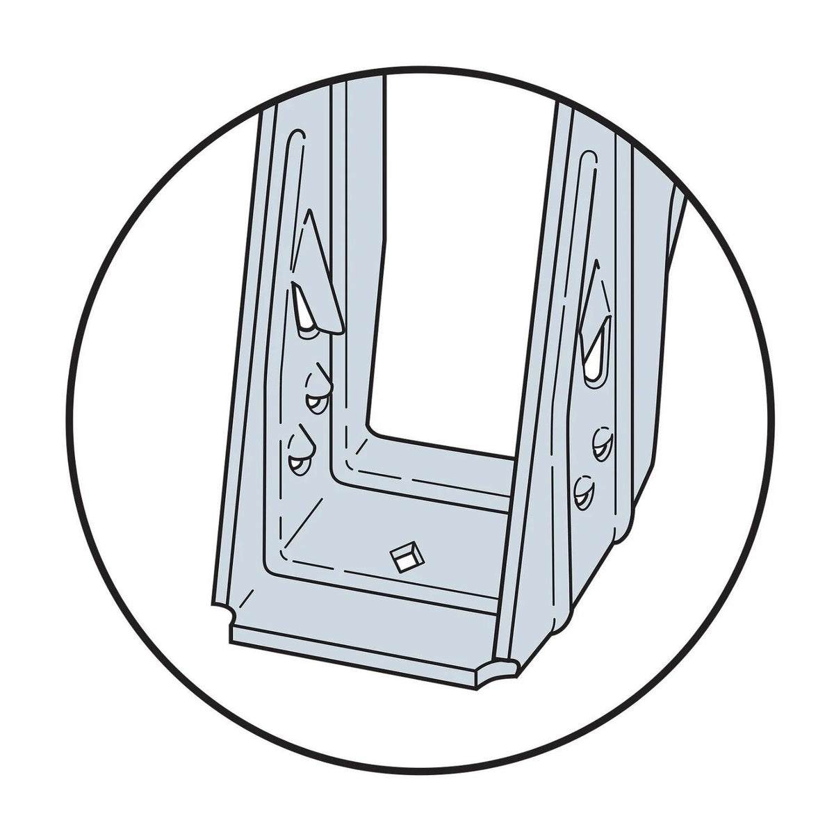 Simpson Strong-Tie ITS1.81/9.5 (1-3/4" x 9-1/2") Top Flange I-Joist Hanger - G90 Galvanized - 3