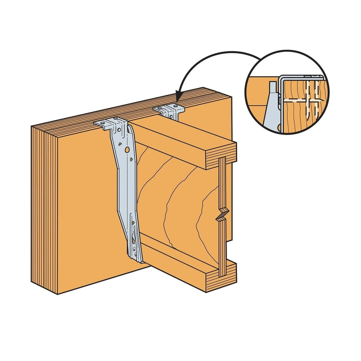 Simpson Strong-Tie ITS2.37/9.5 (2-5/16" x 9-1/2") Top Flange I-Joist Hanger - G90 Galvanized - 6