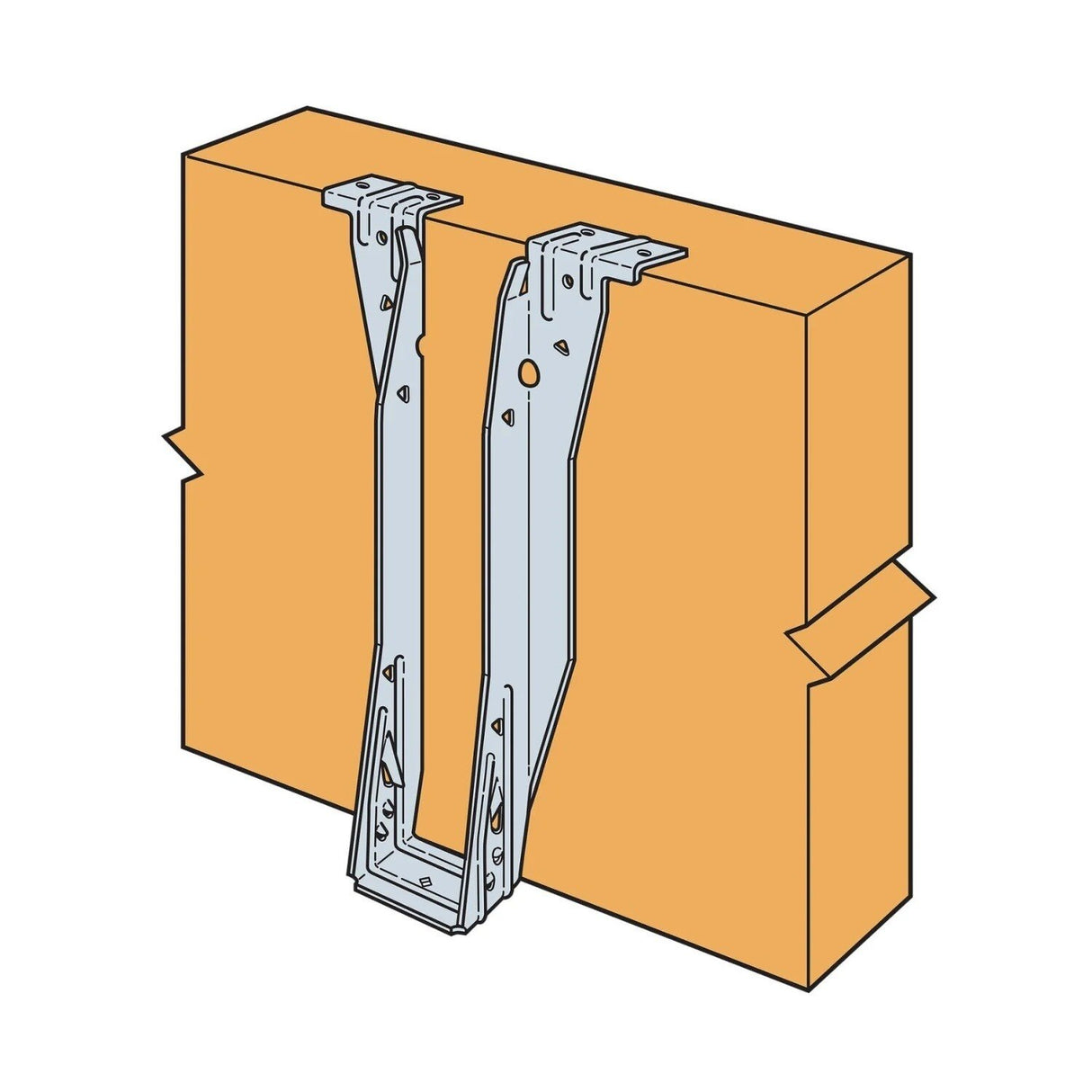Simpson Strong-Tie ITS3.56/16 (3-1/2" x 16") Top Flange I-Joist Hanger - G90 Galvanized - 5