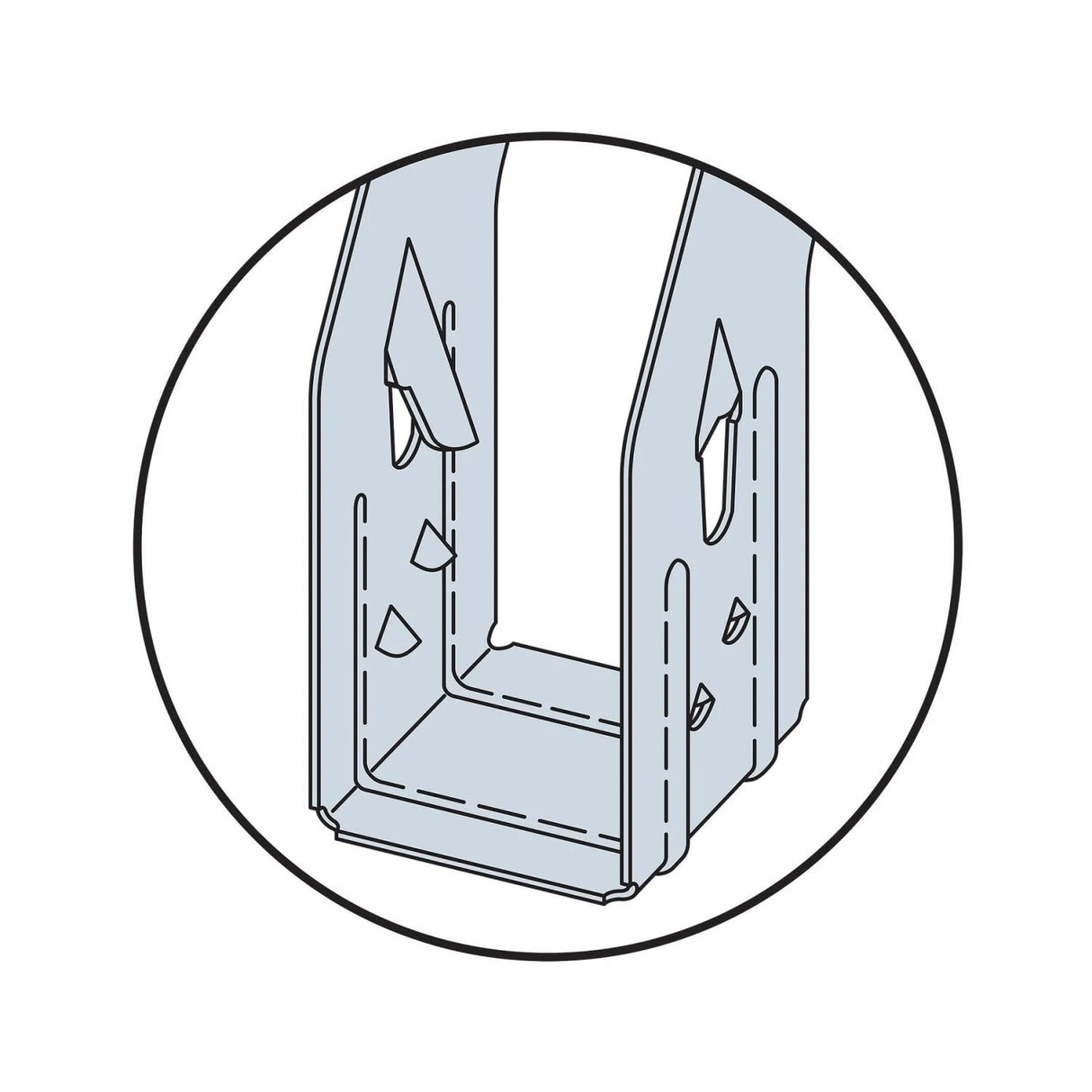 Simpson Strong-Tie IUS2.56/9.5 (2-1/2" x 9-1/2") Galvanized Face-Mount Joist Hanger for Engineered Wood - 3