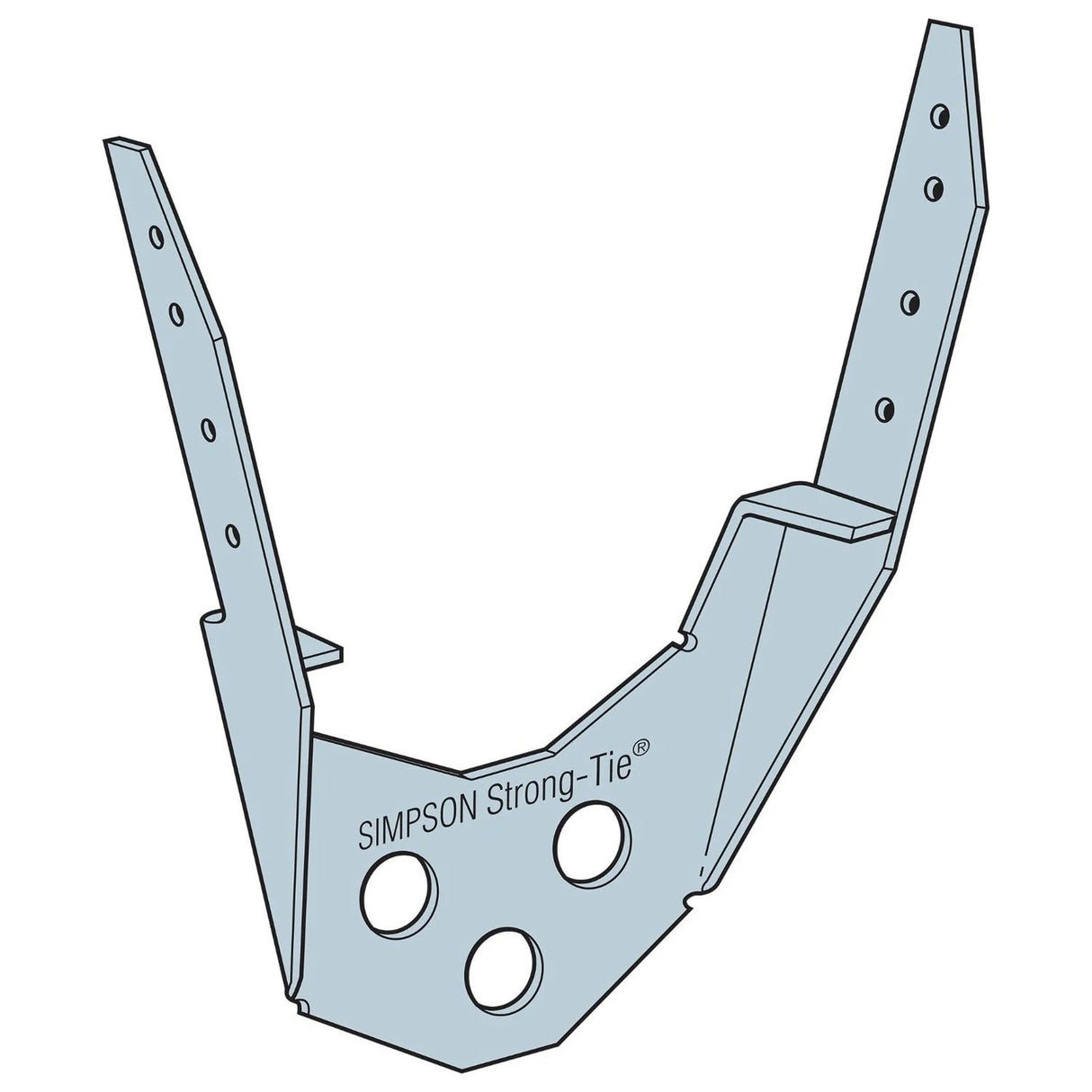 Simpson Strong-Tie LMA6Z (2x6, 3x6) 18 Gauge Light Mudsill Anchor - ZMAX Finish