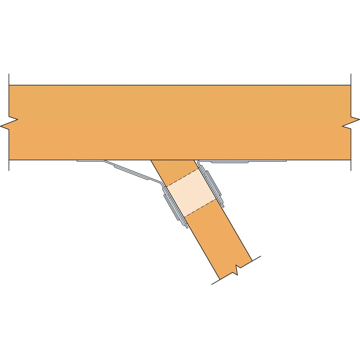 Simpson Strong-Tie LSSR2.37Z (2-5/16") 18Ga Light Slopeable/Skewable Rafter Hanger - ZMAX Finish - 4