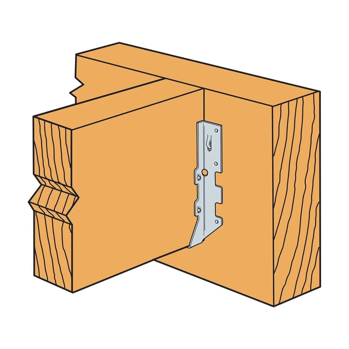 Simpson Strong-Tie LUS28Z ( 2" x 8") Face-Mount Joist Hanger - 5