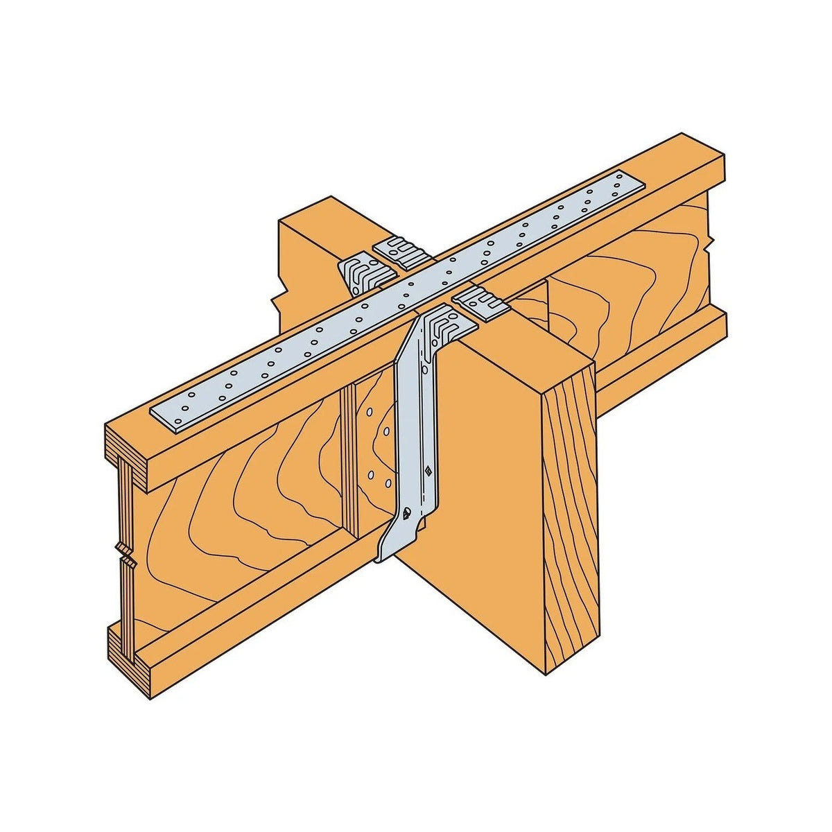 Simpson Strong-Tie MIT4.12/9.5 (4" x 9-1/2") Top Flange I-Joist Hanger - G90 Galvanized - 6