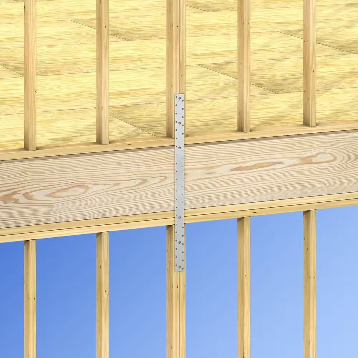 Simpson Strong-Tie MST37HDG (37-1/2") 12-Gauge Hot-Dip Galvanized Medium Strap Tie for Wood Connections - 5