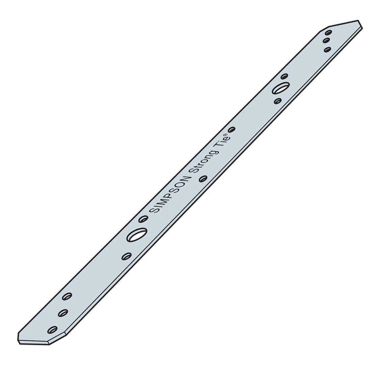 Simpson Strong-Tie MSTA15Z (15 in.) Medium Strap Tie - ZMAX Galvanized - 2