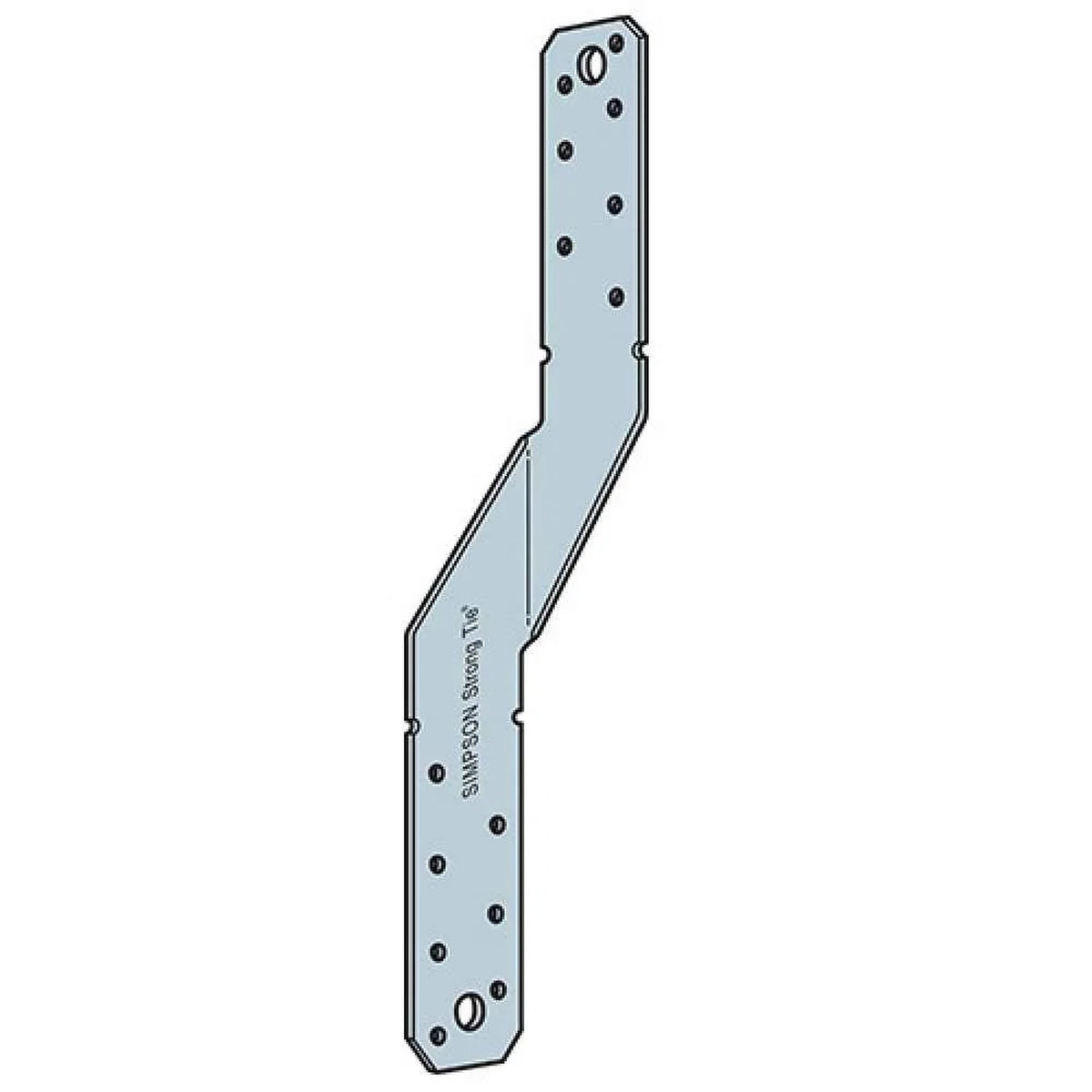 Simpson Strong-Tie MTS12 (12 in.) Medium Twist Strap - G90 Galvanized - 2