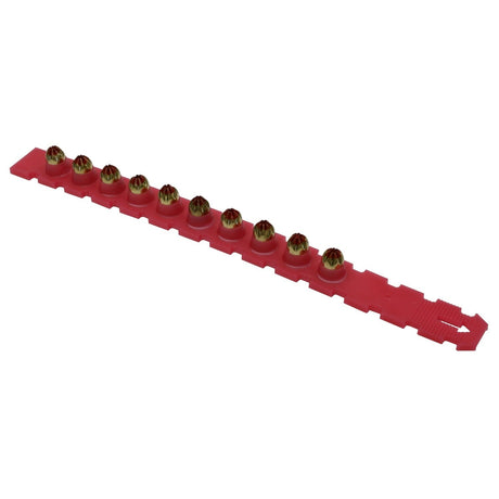Simpson Strong-Tie P27SL5A-R100 (0.27 Caliber) Plastic, 10-Shot Strip Loads, Red (100 Pack) - 2